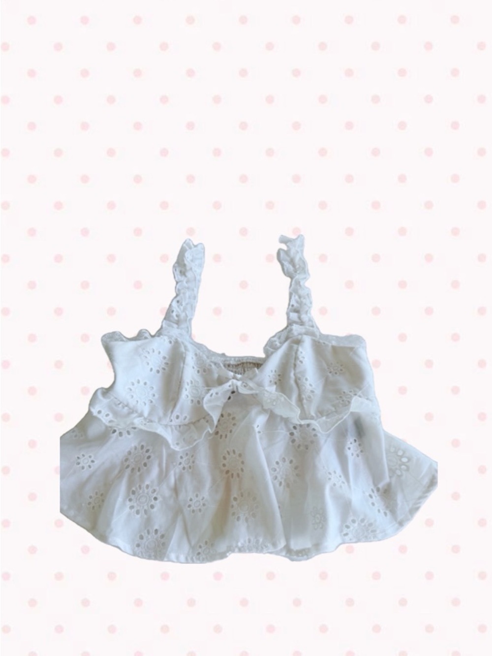 White Coquette Babydoll Top
